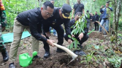 Peringati HUT Ke-34 Perumdam Tirta Kencana Gelar Ruwatan dan Tanam Pohon