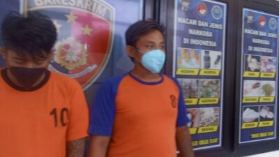 2 Residivis Narkoba Ditangkap di Jombang, Polisi Temukan 56,80 Gram Sabu