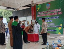 Pelantikan dan Pengambilan Sumpah Perangkat Kewilayahan Semaden Desa Kepuhdoko