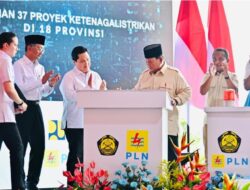 Presiden Prabowo Resmikan 37 Proyek Strategis Ketenagalistrikan