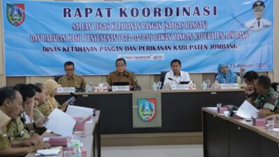 Pemkab Jombang Rapat Koordinasi Satgas Perkuat Ketahanan Pangan