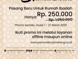Sambut Ramadhan 1446 H, Perumdam Jombang Beri Promo Spesial Pasang Baru Untuk Rumah Ibadah