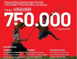Promo Merdeka!! Perumdam Tirta Kencana Jombang Tawarkan Diskon Besar Biaya Sambungan Baru Hanya Rp750 Ribu