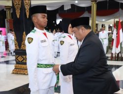 Calon Paskibraka Jombang Dikukuhkan, Siap Kibarkan Merah Putih di HUT ke-80 RI