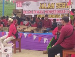 Jalan Sehat Meriahkan Hari Jadi Ke-80 Di Balai Desa Ngampungan Kecamatan Bareng
