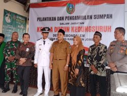 Pemdes Lantik Muhammad Syafi’i Sebagai Kepala Dusun Kedungsuruh Berlangsung khidmat