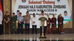 Bupati Warsubi Sambut Kepulangan Jemaah Haji Kloter 60 Dan 61 Di Pendopo Kabupaten Jombang
